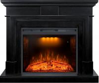 Электрокамин Coventry с очагом Emerald 28 Royal Flame, черный