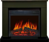 Электрокамин Bergen с очагом Jupiter FX New от Royal Flame, темная олива