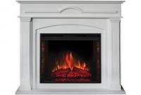 Электрокамин Mirra 26 WT с очагом от RealFlame Epsilon 26 S IR, белый