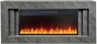 Электрокамин Line 42 Concrete с очагом от Royal Flame Vision 42 LED, серый бетон