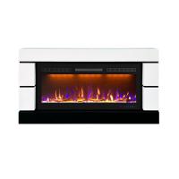 Электрокамин Modern с очагом Crystal Royal Flame, белый с черным
