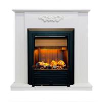 Электрокамин Lumsden с очагом Brookline Black, белый дуб Dimplex