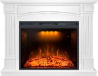 Электрокамин Boston с очагом Emerald 28 от Royal Flame, белый