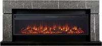 Каминокомплект Lindos 60 SFT - Серый мрамор с очагом Vision 60 LOG LED