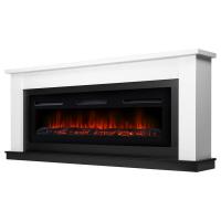 Электрокамин Canto Long с очагом от Electrolux Infinity EFP/P-1600ULS, белый с черным