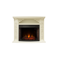 Электрокамин Izabella 33 WT с очагом от RealFlame FireSpase 33 S IR, белый дуб   