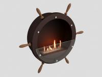 Настенный биокамин Капитан 500 коричневый Lux Fire