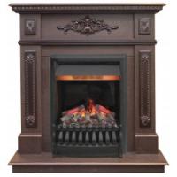 Электрокамин Lilian AO с очагом от RealFlame Oregan 3D, дуб антик
