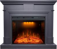 Электрокамин Coventry с очагом Emerald 28 Royal Flame, серый графит