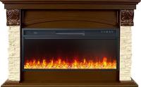 Электрокамин Dublin V42 SFT с очагом Royal Flame Vision 42 LED, темный дуб и сланец
