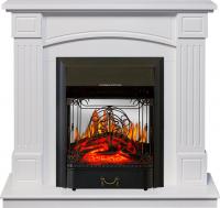 Электрокамин Boston с очагом Majestic FX M Black от Royal Flame, белый