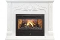 Электрокамин Victoria 26 WT с очагом от RealFlame Novara 3D, белый матовый