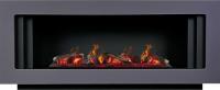 Каминокомплект Line SFT с очагом Design L1000RF 3D PS/LOG, серый графит с черным