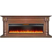 Электрокамин Edinburg 60 с очагом от Royal Flame Vision 60 LED, темный орех