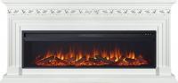 Электрокамин Valletta 60 с очагом от Royal Flame Vision 60 LOG LED, белый 