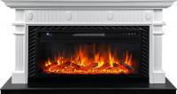 Электрокамин Carlyle с очагом Vision 42 LOG LED Royal Flame, белый