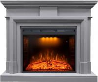 Электрокамин Coventry с очагом Emerald 28 Royal Flame, серый 