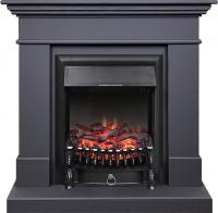 Электрокамин California SFT с очагом Fobos FX Black Royal Flame, серый графит