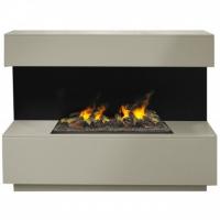 Электрокамин Modern WT с очагом от RealFlame Cassette 630 3D, белый