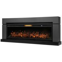 Электрокамин Lindos с очагом Royal Thermo RTFP/P-Aurora 40LS, графит