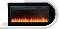 Электрокамин Basel R с очагом Vision 42 LED Royal Flame, белый с черным