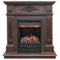 Электрокамин Lilian DN с очагом от RealFlame Oregan 3D, орех