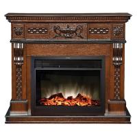 Электрокамин Corsica Lux 26 AO с очагом от RealFlame MoonBlaze Lux Bl/Br, дуб антик