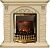 Электрокамин Bern с очагом от Dimplex Atherton, сланец бежевый шпон алебастр с темной патиной