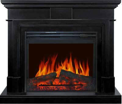 Электрокамин Coventry с очагом Jupiter FX New Royal Flame, черный