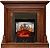 Электрокамин Bradford очагом Majestic FX M Black Flame, темный дуб