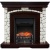 Электрокамин Glasgow с очагом Fobos Black, темный дуб Royal Flame