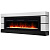 Электрокамин Moderno Long с очагом Electrolux EFP/P-1600ULS, белый с черным