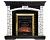 Электрокамин Glasgow с очагом Majestic Brass, венге Royal Flame