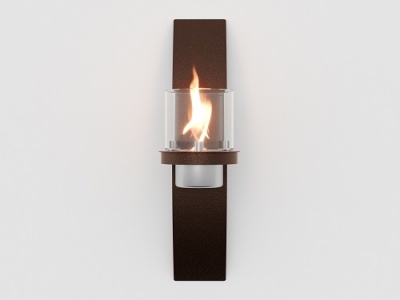Настенный биокамин Олимпус D, коричневый Lux Fire