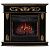 Электрокамин Milano 25 DN с очагом от RealFlame FireField 25 SIR, темный орех с золотой патиной