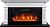 Электрокамин Carlyle с очагом Vision 42 LOG LED Royal Flame, белый