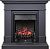 Электрокамин California SFT с очагом Fobos FX Black Royal Flame, серый графит