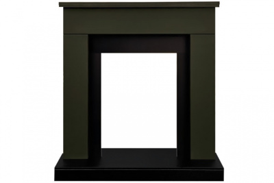 Электрокамин Bergen с очагом Aspen Black от Royal Flame, темная олива