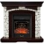 Электрокамин Glasgow с очагом Majestic Black, темный дуб royal Flame