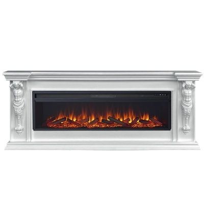 Электрокамин Sparta 60 с очагом от Royal Flame Vision 60 LOG, белый