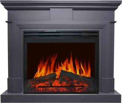 Электрокамин Coventry с очагом Jupiter FX New Royal Flame, серый графит