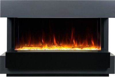 Электрокамин Cube 36 с очагом Astra 36 Royal Flame, cерый графит