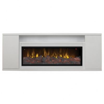 Электрокамин Bergen с очагом от RealFlame Beverly 1000, белый