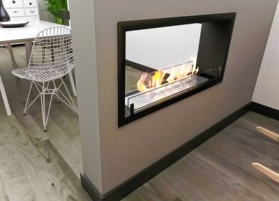 Биокамин торцевой сквозной CONTOUR 900 (ESTETIC FLAME)